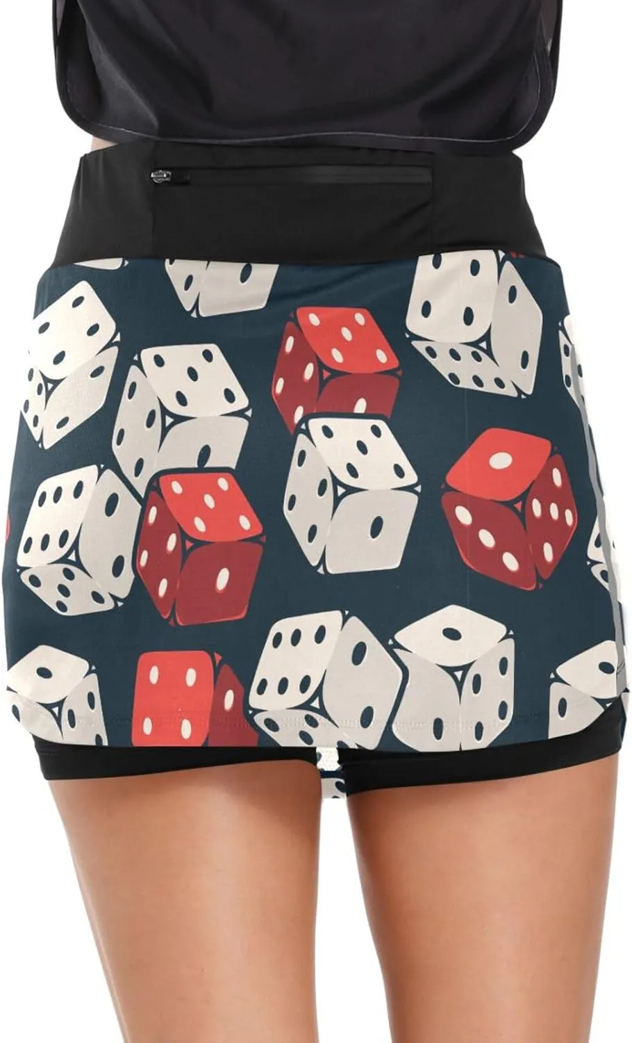 Gambling Casino Athletic Tennis Golf Skorts Skirts for Women Workout Running Sports Skirts S