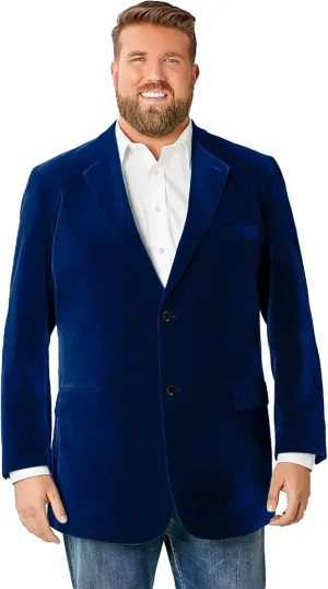 GATMSTZ Big Velvet Blazer for Men Blazer Jackets Mens Sport Coats 2 Buttons Party Wedding Evening Homecoming