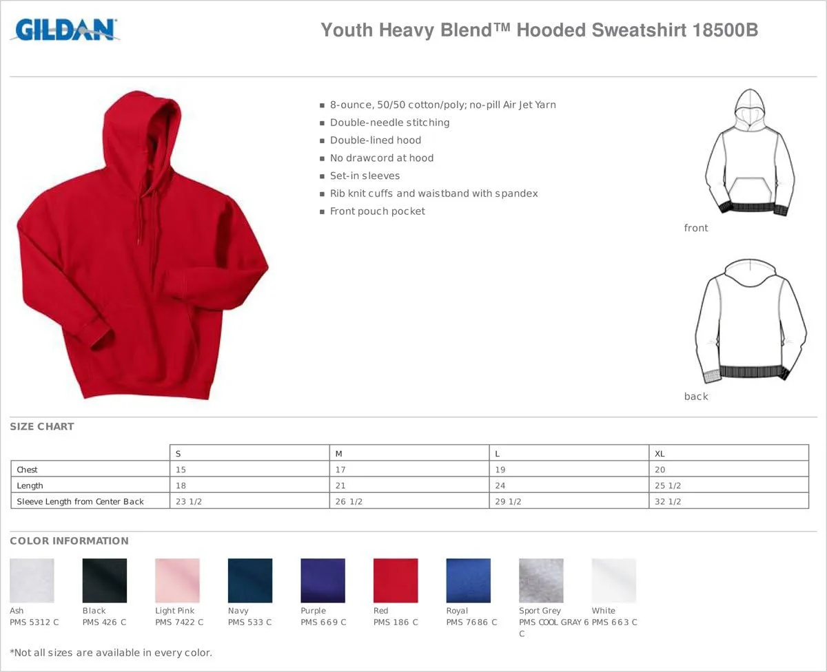 Gildan Men's Full Zip Hooded Sweatshirt