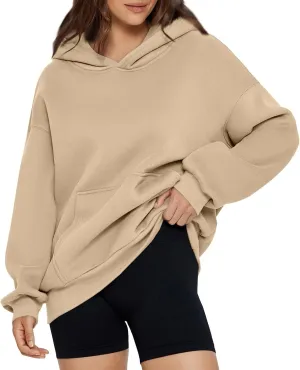 Gumipy Hoodies for Women Fleece Oversized Hoodies Sweatshirt Trendy Long Sleeve Plus Size Hoodies Pullover with Pocket