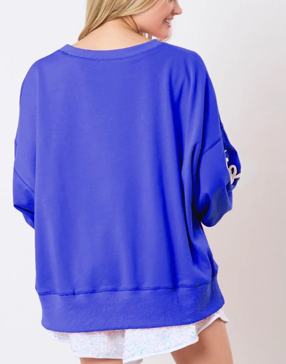 Juakoso Womens Oversized Crewneck Sweatshirt Y2k Long Sleeve Casual Pullovers Retro Aesthetic Shirts Streetwear