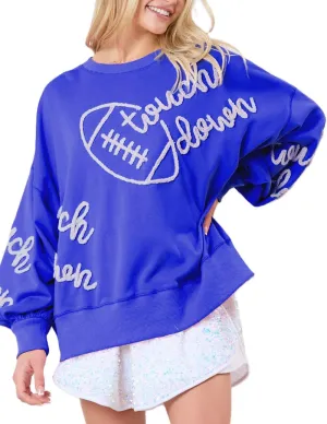 Juakoso Womens Oversized Crewneck Sweatshirt Y2k Long Sleeve Casual Pullovers Retro Aesthetic Shirts Streetwear