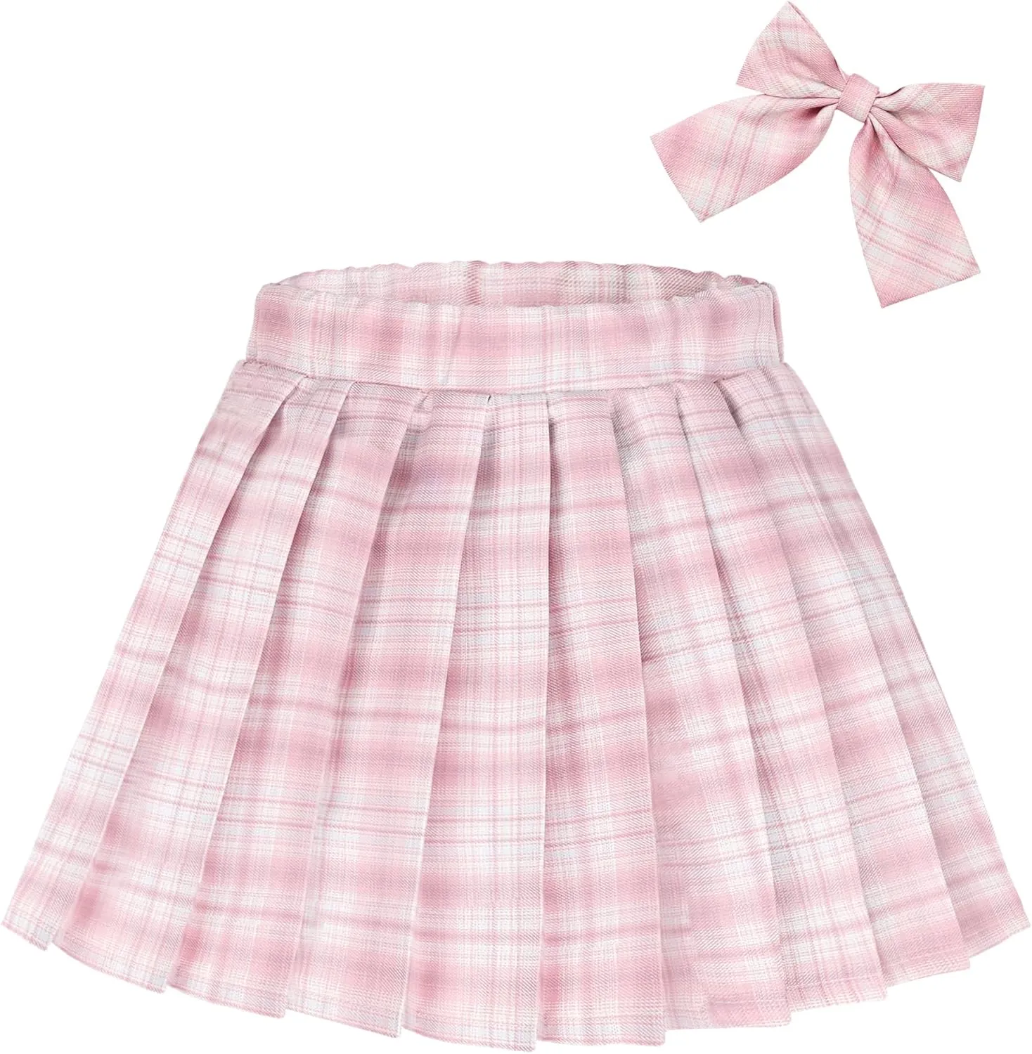 KEREDA Girls Pleated Mini Skirt High Waist Tennis School Uniform Skirts 4-14 Years