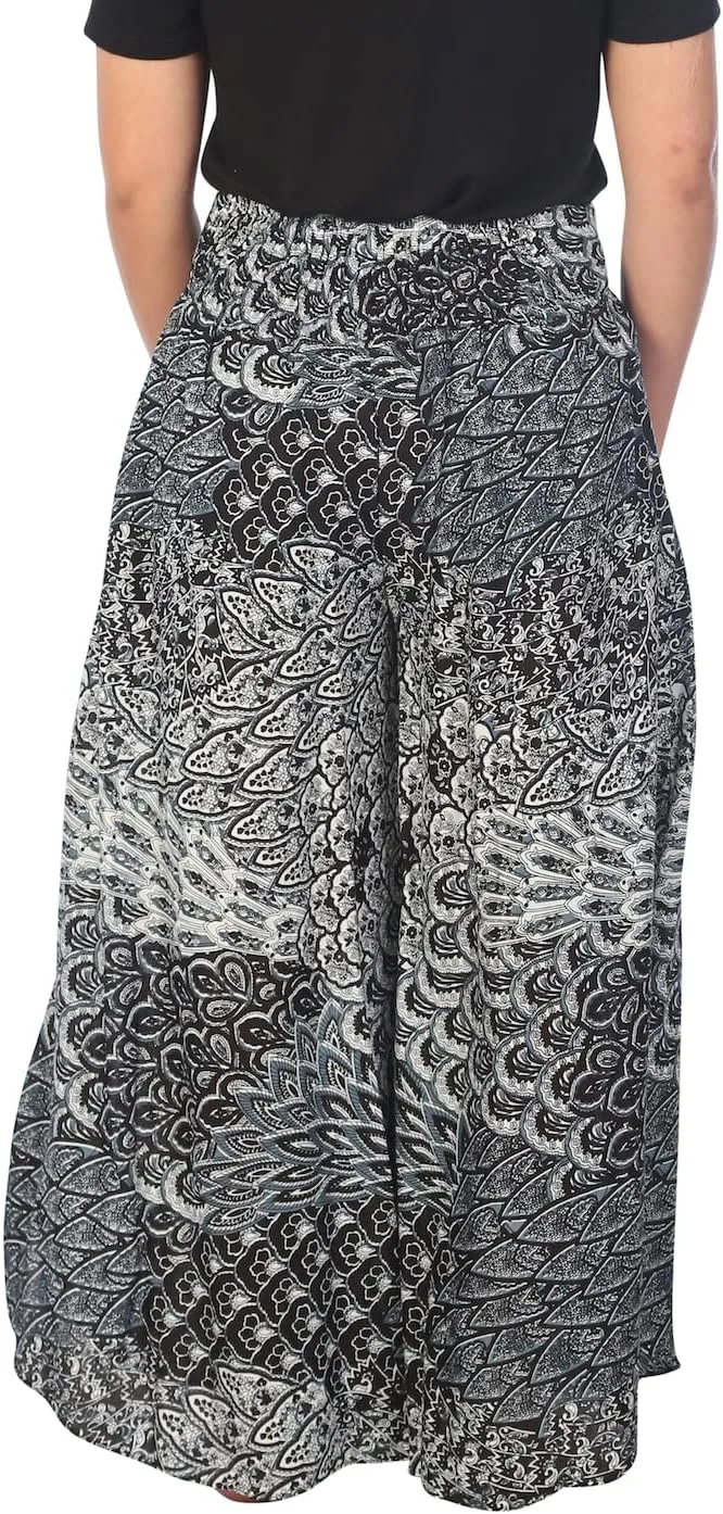 Lannaclothesdesign Palazzo Pants for Women Wide Leg Boho Harem Yoga Pants S M L XL Sizes