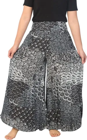 Lannaclothesdesign Palazzo Pants for Women Wide Leg Boho Harem Yoga Pants S M L XL Sizes