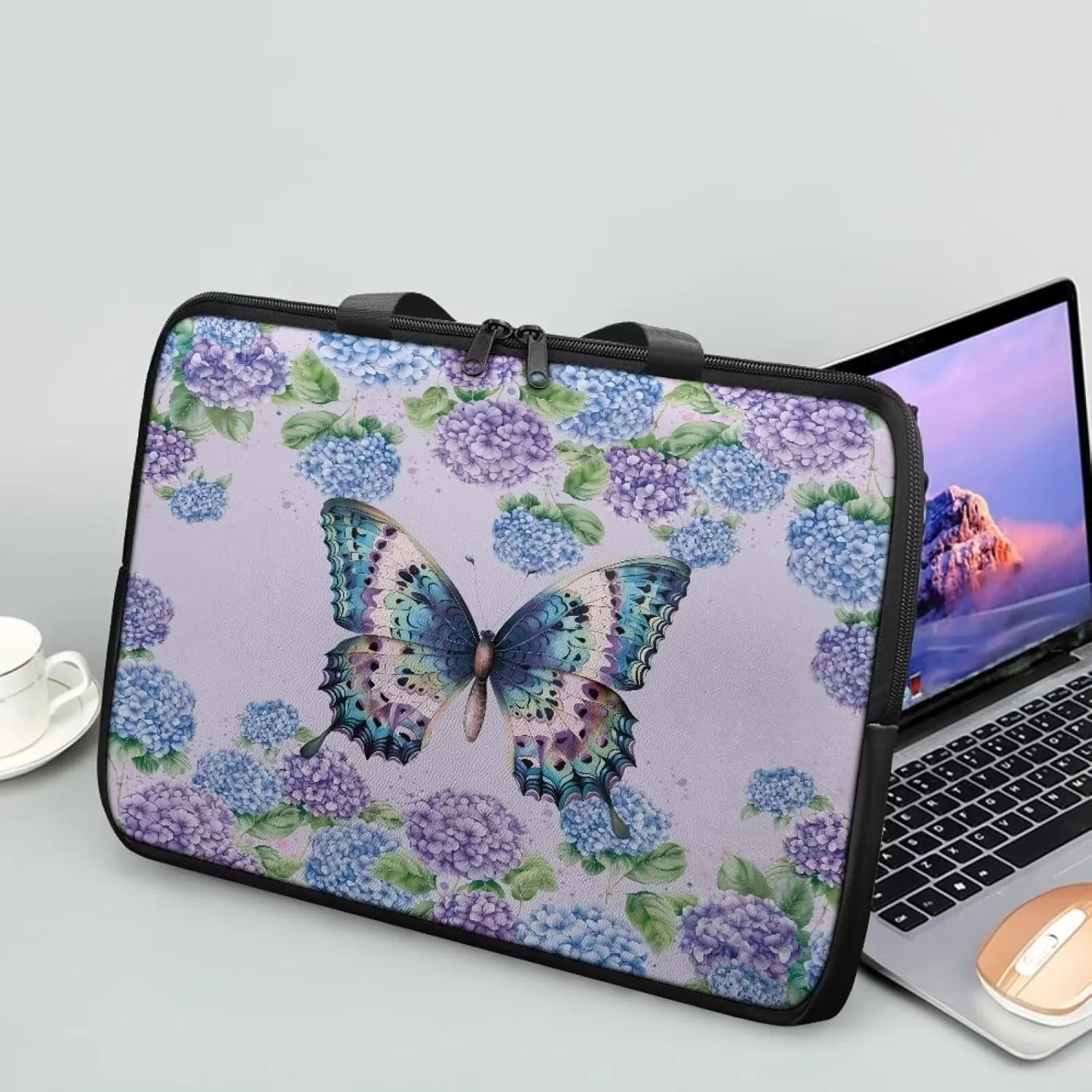 Laptop Bag for Kids Portable Computer Briefcase Leather Bag Water-Resistant Laptop Bag for Teen Boy