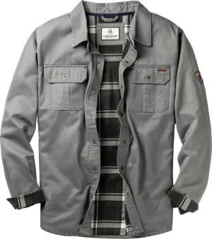 Legendary Whitetails Journeyman Shirt Jacket Flannel Lined Shacket for Men Water-Resistant Coat Rugged Fall Clothing