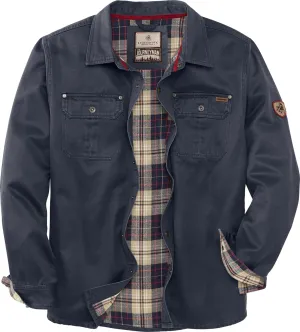 Legendary Whitetails Journeyman Shirt Jacket Flannel Lined Shacket for Men Water-Resistant Coat Rugged Fall Clothing