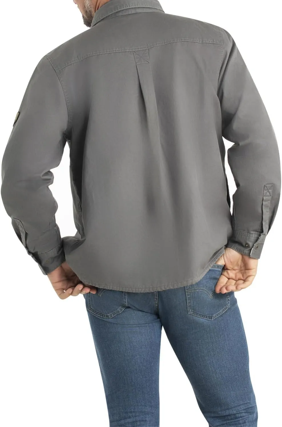 Legendary Whitetails Journeyman Shirt Jacket Flannel Lined Shacket for Men Water-Resistant Coat Rugged Fall Clothing