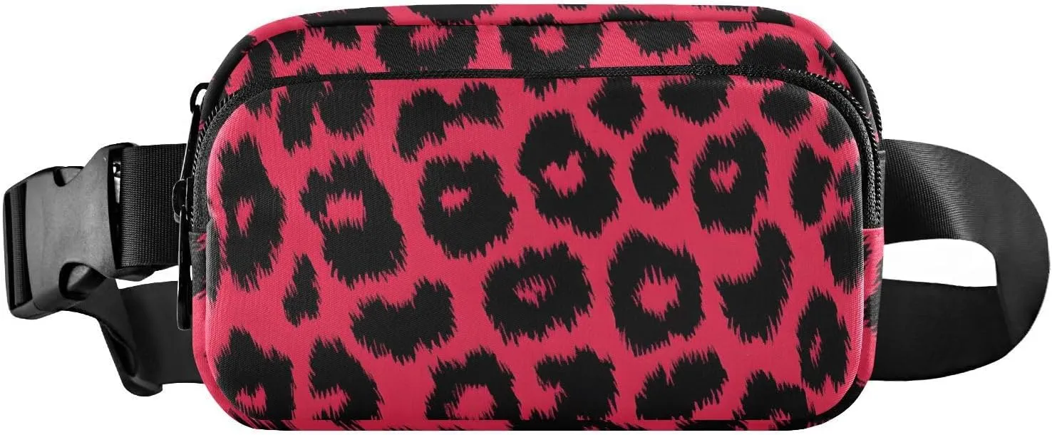 Leopard Dots Fanny Pack Water Resistant, Women Men Waist Pack Sling Bag Purse for Travel Hiking
