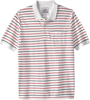 Liberty Blues by Kingsize Men's Big & Tall Shrink-Less Pocket Piqu Polo
