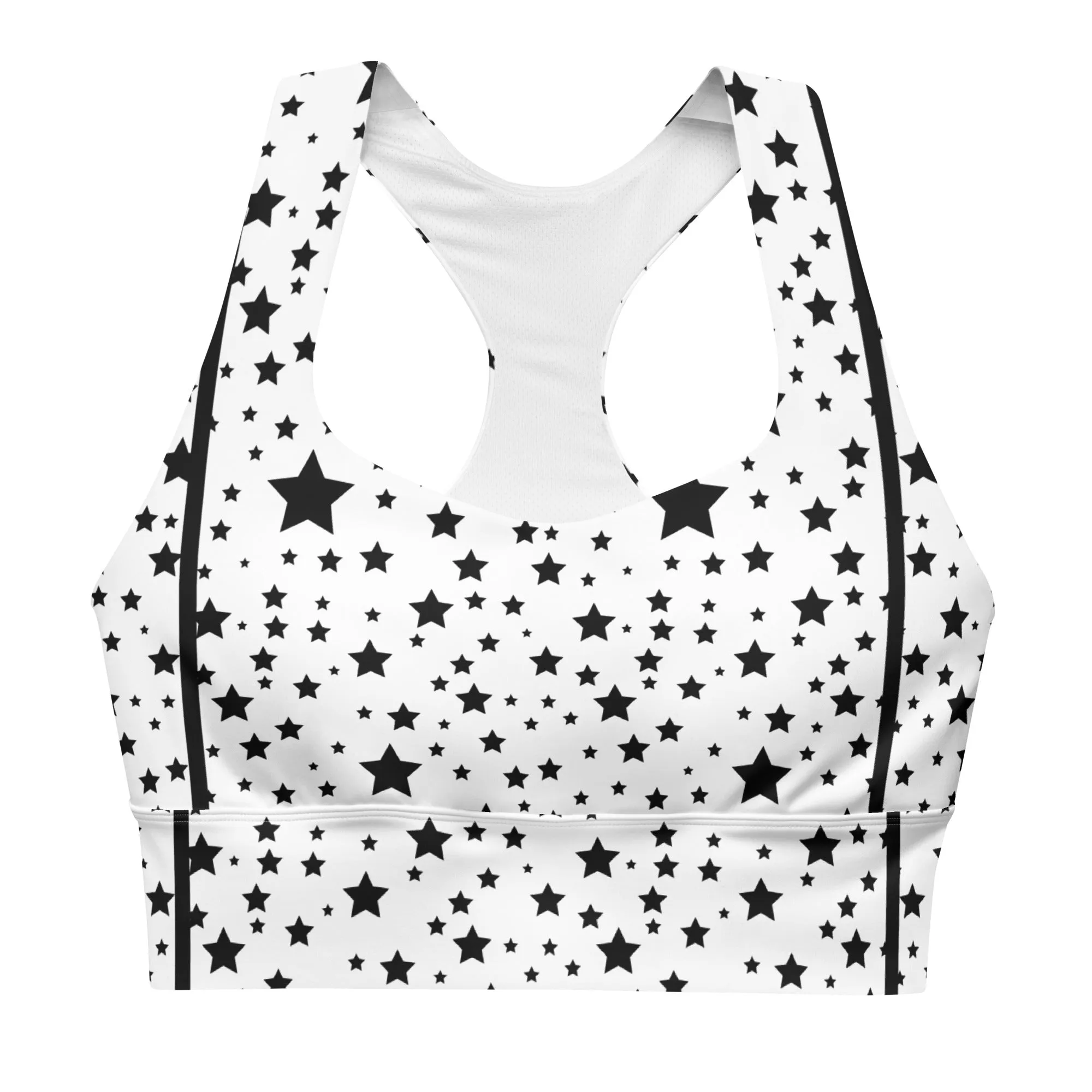 Longline Stars Yoga Sports Bra, lioness-love