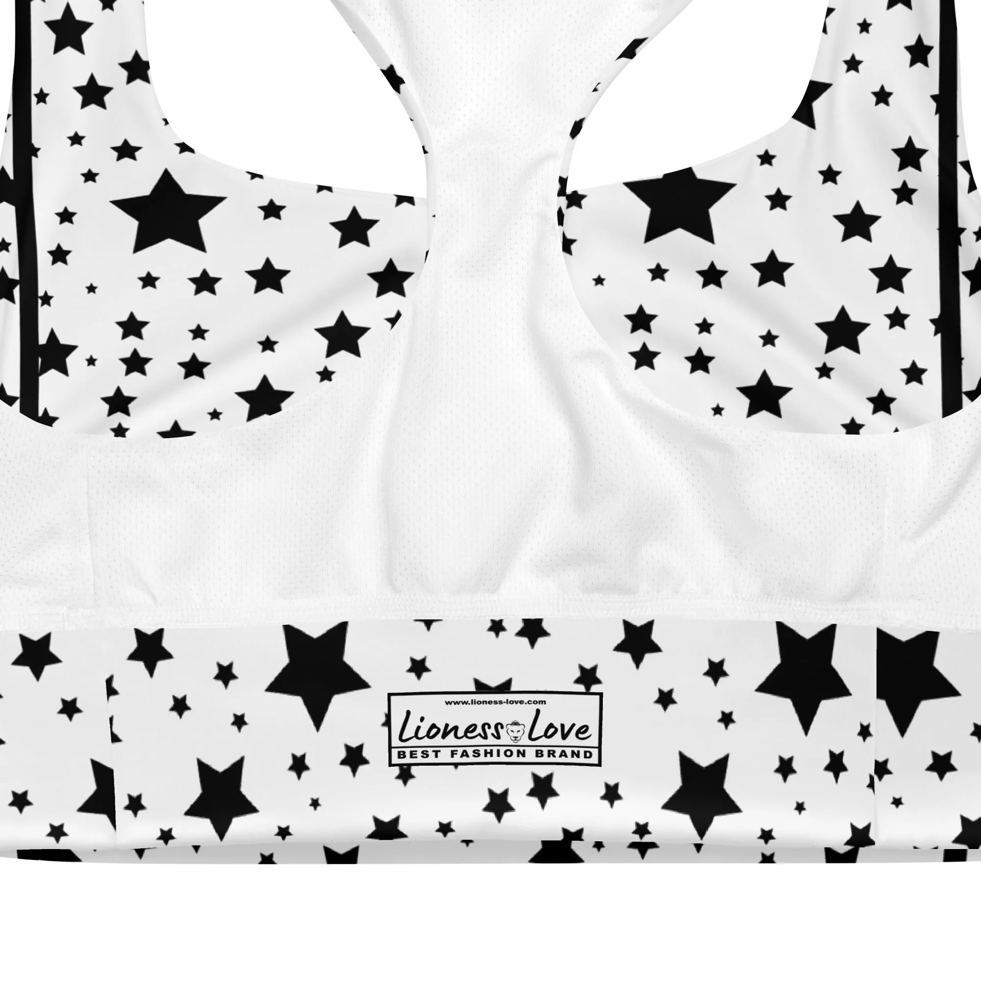 Longline Stars Yoga Sports Bra, lioness-love