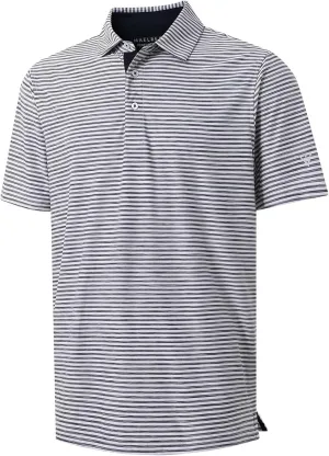 M MAELREG Golf Polo Shirts for Men Short Sleeve Dry Fit Striped Performance Moisture Wicking Collared Casual Mens Golf Shirt