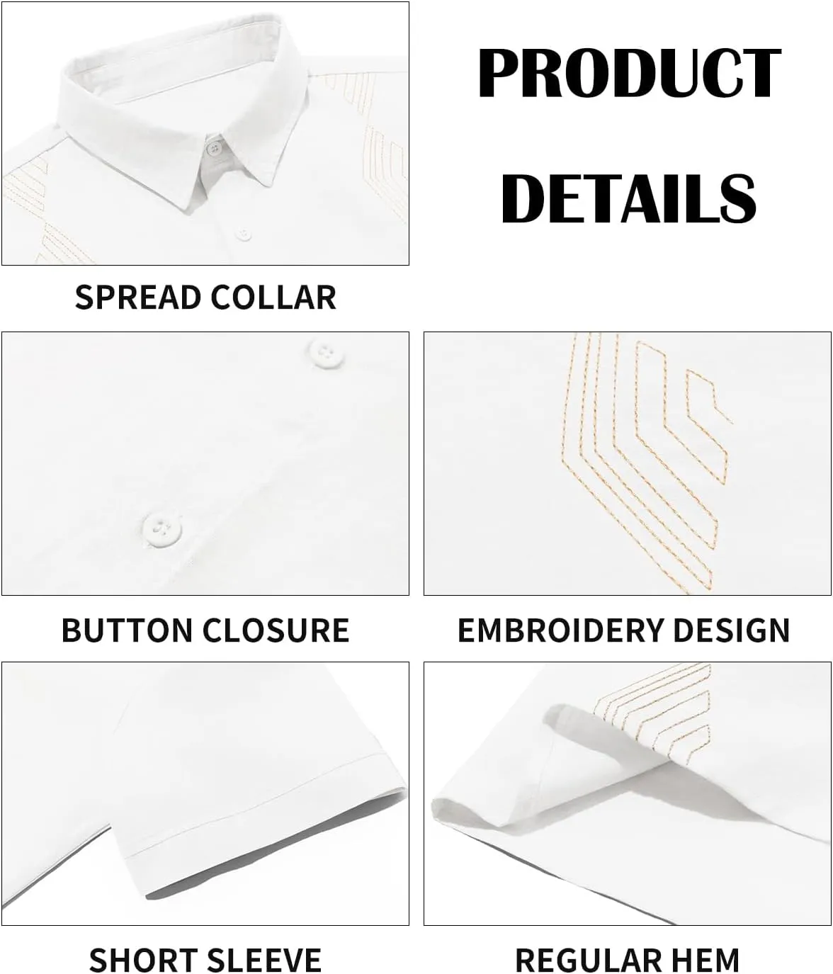 Makkrom Men Cuban Guayabera Shirts Linen Short Sleeve Button Down Cotton Mexican Beach Wedding Shirt