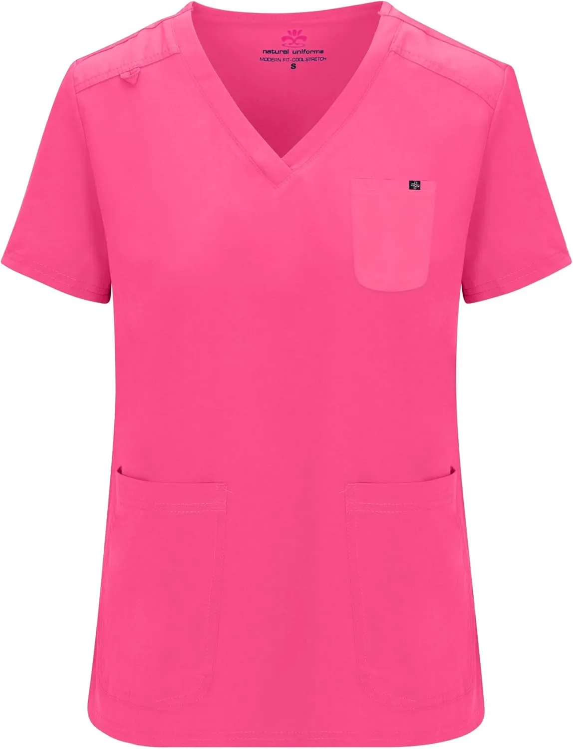 M&M SCRUBS Women's Essential Jogger Scrub Set Nursing Uniform 10 Pockets Stretch Scrub Top and Pant