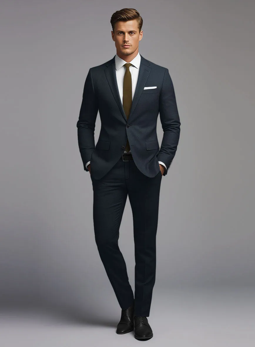 Marco Stretch Dark Blue Wool Suit