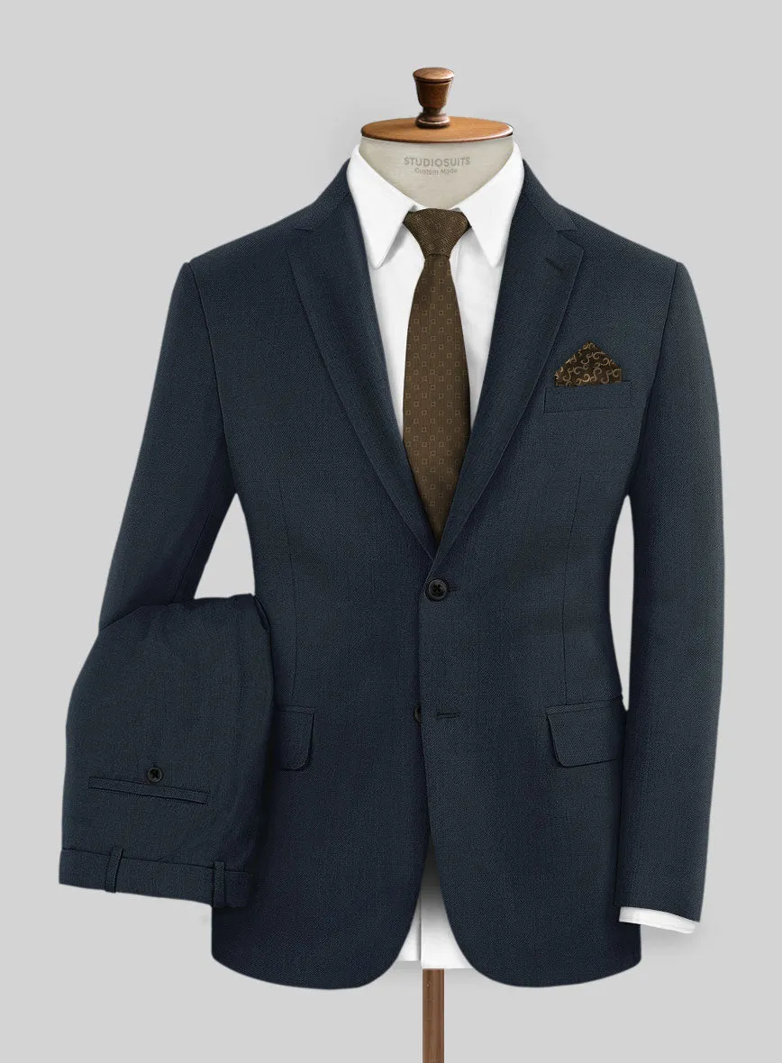Marco Stretch Dark Blue Wool Suit