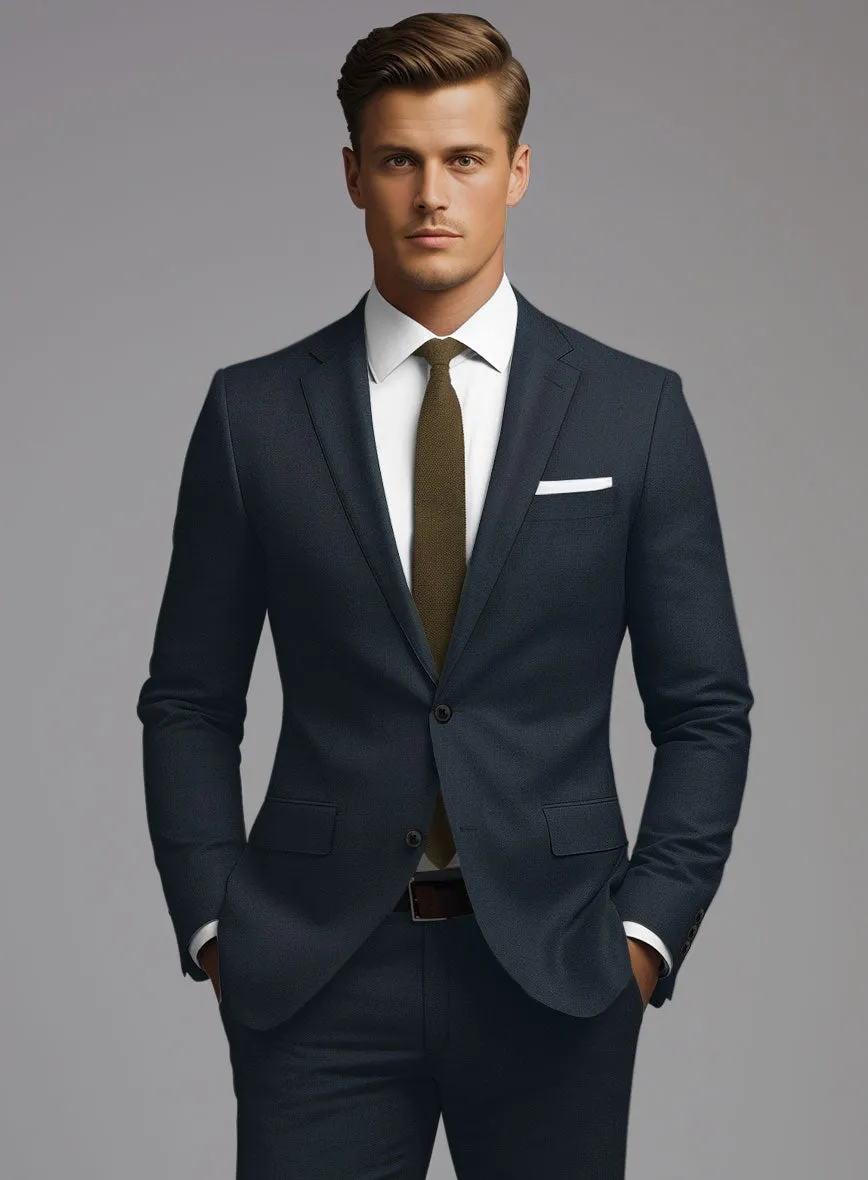 Marco Stretch Dark Blue Wool Suit