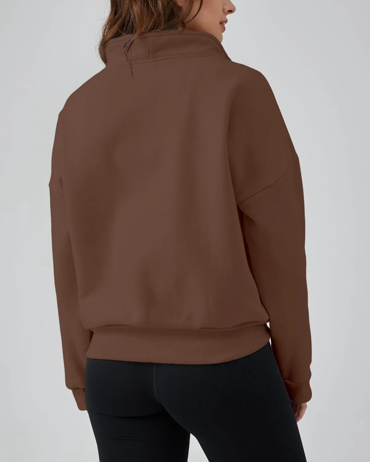 Memorose Women Quarter Zip Hoodies Oversized Half Zip Pullover Y2K Sweatshirt 2023 Fall Winter Fashion
