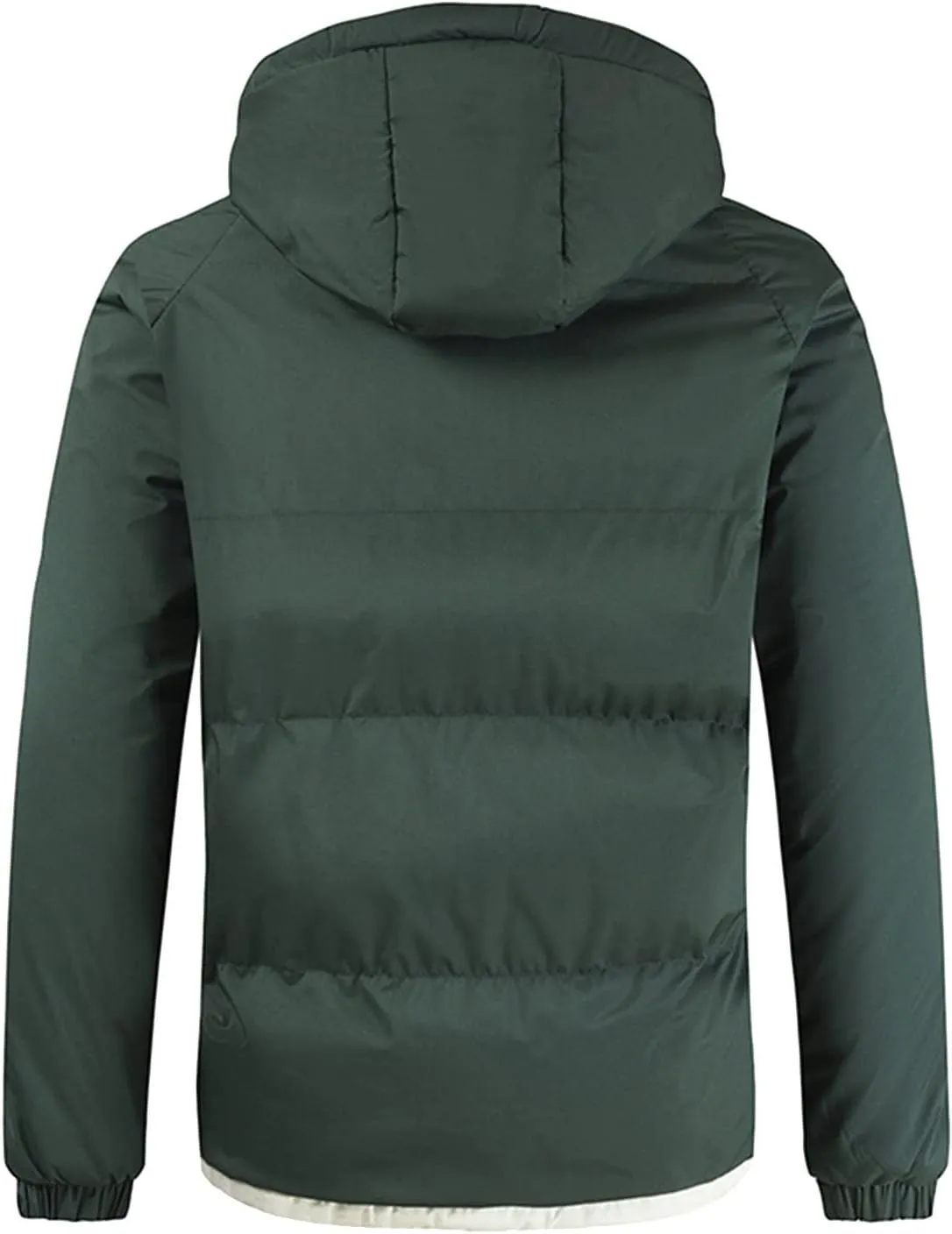 Mens Autumn And Winter Fashion Casual Solid Color Padded Warm Cotton Coat Cotton Padded Jacket Coats And Jackets