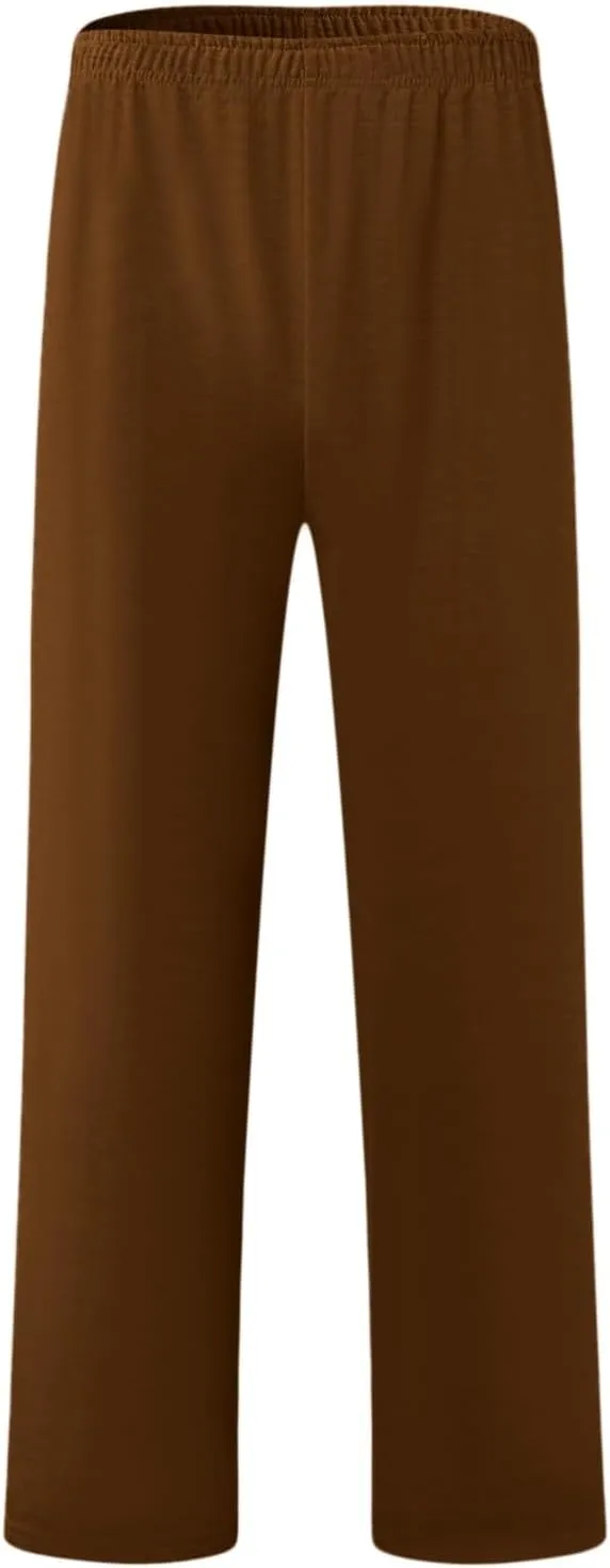Mens Casual Joggers Pants, Cotton Loose Drawstring Chino Cargo Pants Hiking Outdoor Twill Track Jogging Sweatpants Pants