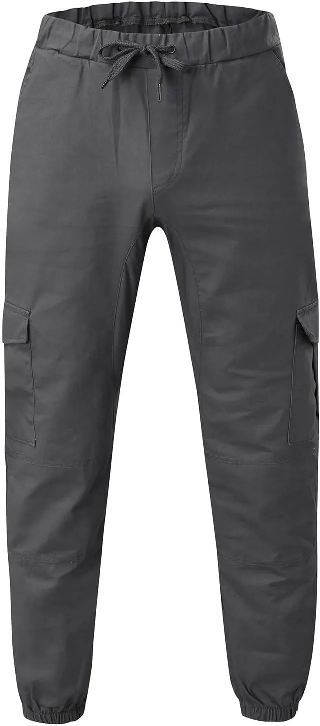 Men's Casual Joggers Sweatpants Athletic Pants Loose Fit Hiking Trousers Outdoor Wearing Pants with Pockets