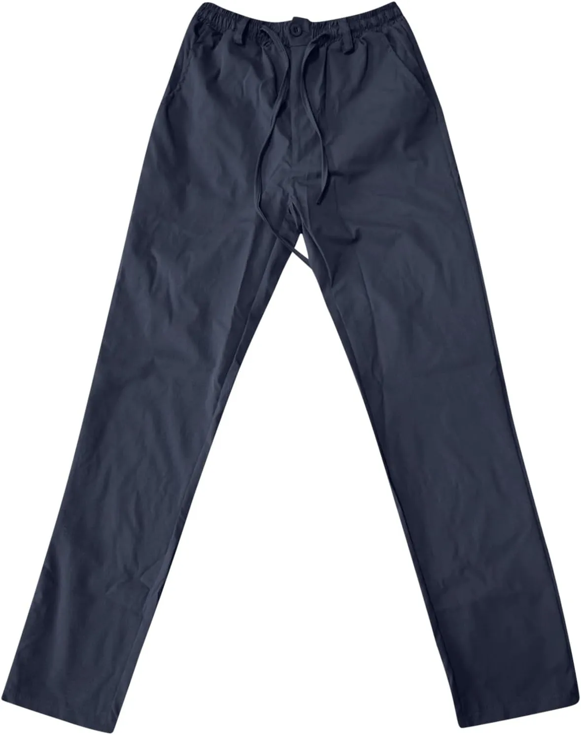 Mens Casual Pants, Elastic Waist and Zip Fly with Adjustable Internal Drawstring Custom Fit for Men Workout Pants