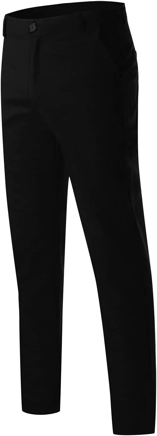 Men's Casual Slim Pants Solid Color Mid Trousers Fashion Joggers Sports Pants Hiking Trousers Gym Sweatpants