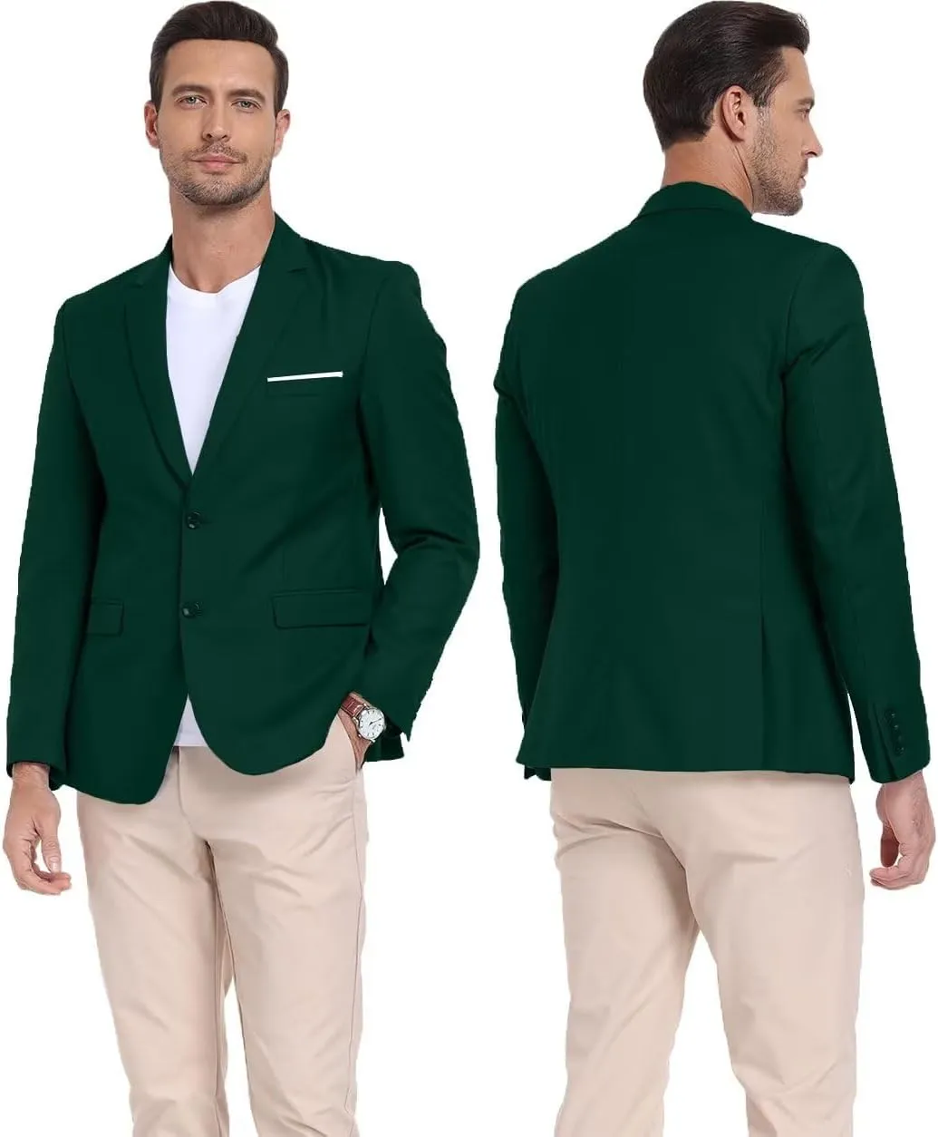 Men's Casual Suit Blazer Tux Separates Jacket Slim Fit 2 Button Lightweight Men Suits Sport Coats for Wedding Prom Party