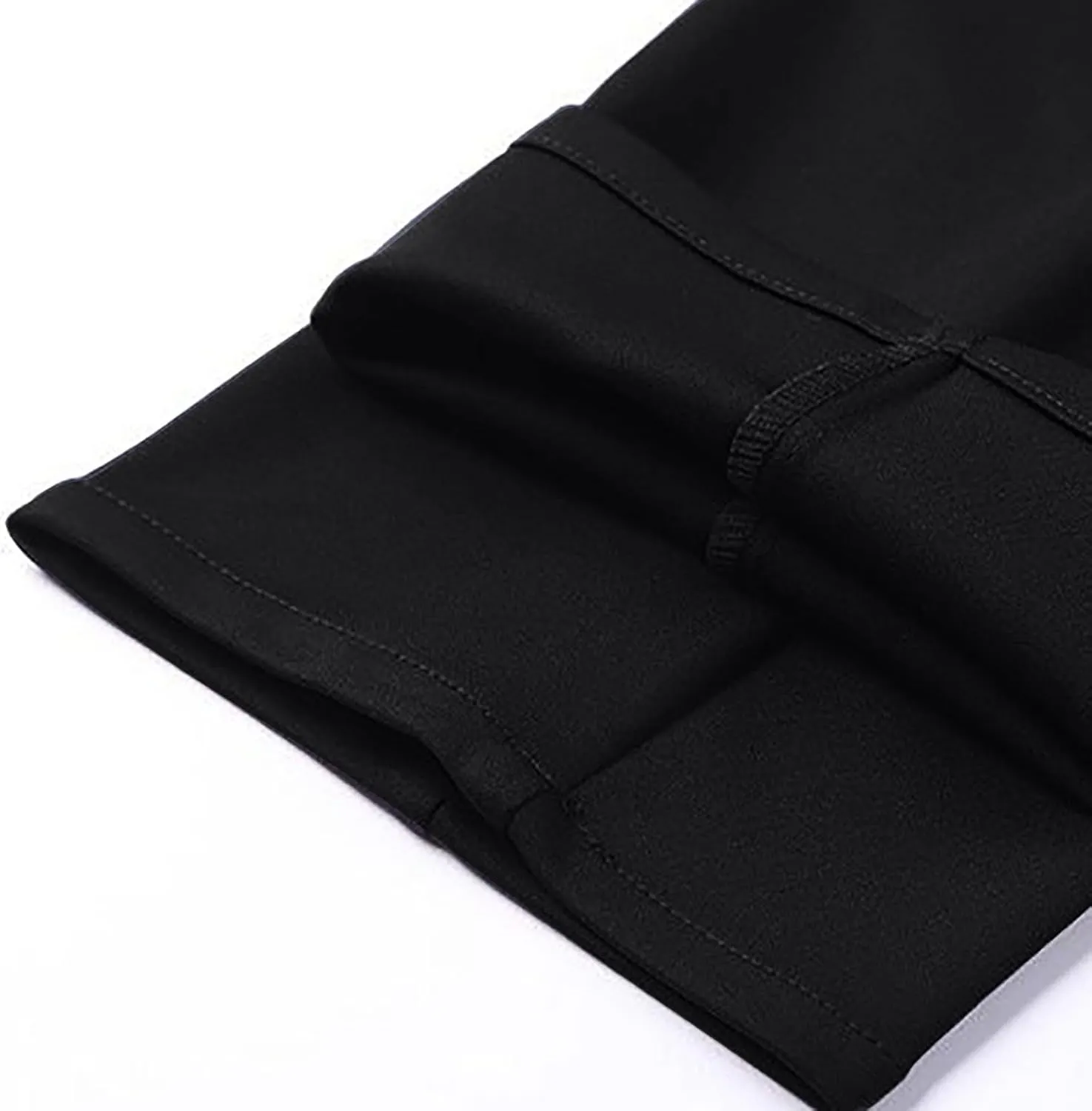 Mens Chinos Pants with Belt Slim Fit Casual Work Pants for Men with Pockets for Office and Daily Wear Slacks
