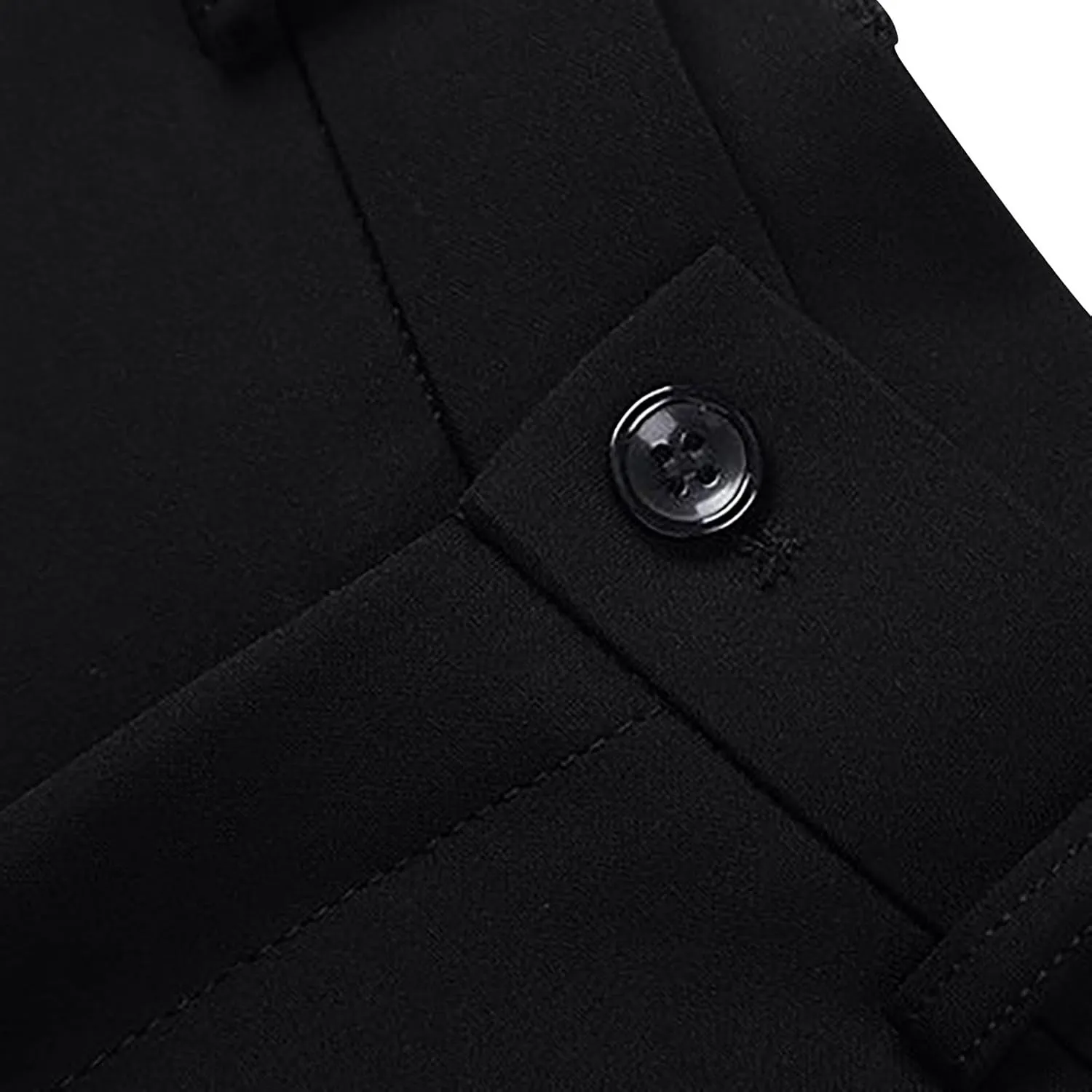 Mens Chinos Pants with Belt Slim Fit Casual Work Pants for Men with Pockets for Office and Daily Wear Slacks