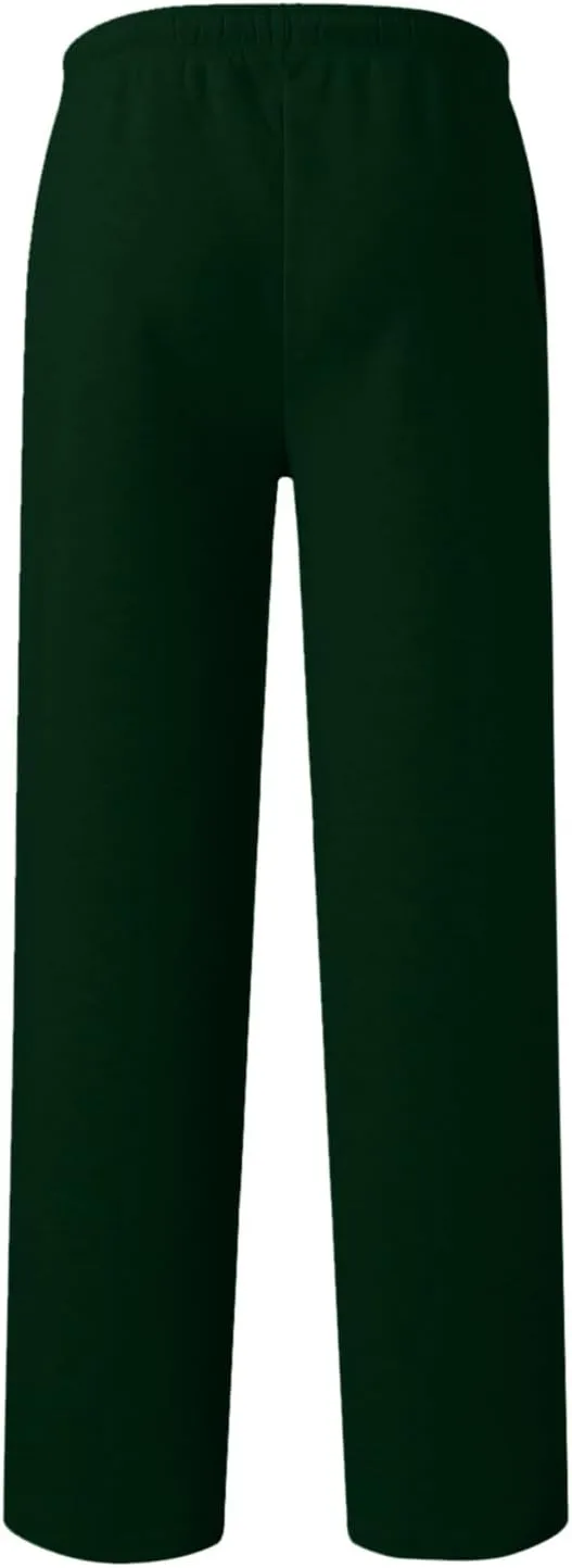 Men's Cotton Casual Pants, Elastic Waist Bottom Sweatpants, Workout High Waist Lightweight Drawstring Summer Yoga Pants