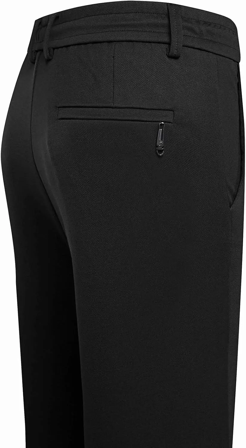 Men's Fashion Thin Solid Color Casual Elastic Sweatpants Chinos Pants Men Slim Fit