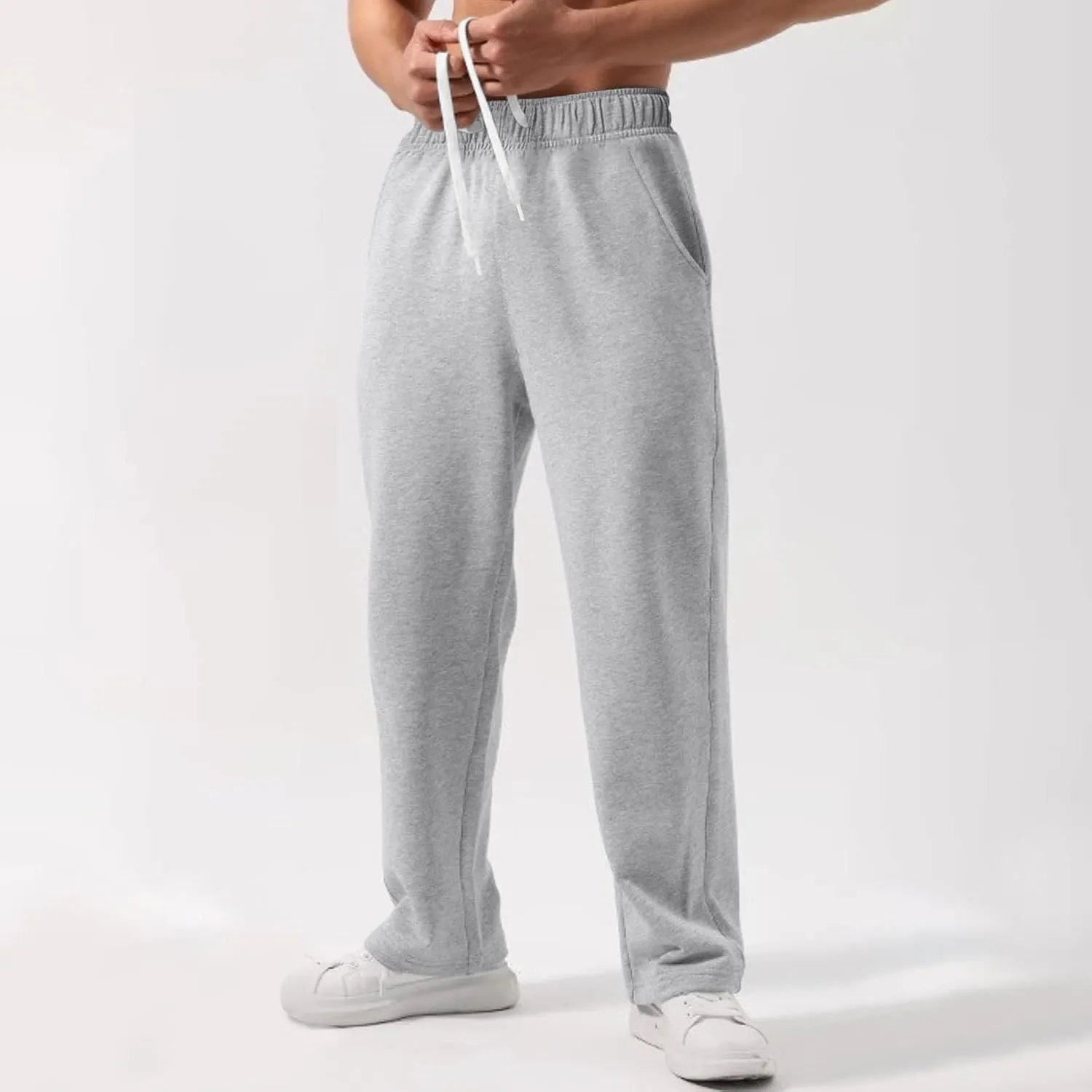 Men's Hiking Pants Cargo Pants Lightweight Stretch Joggers Casual Drawstring Pants Sweatpants Loose Fit with Pockets