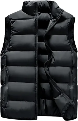 Mens Jacket Cotton Vest Winter Thick Sleeveless Male Cotton-Padded Coats Warm Waistcoats Tops Plus Size Veste Homme