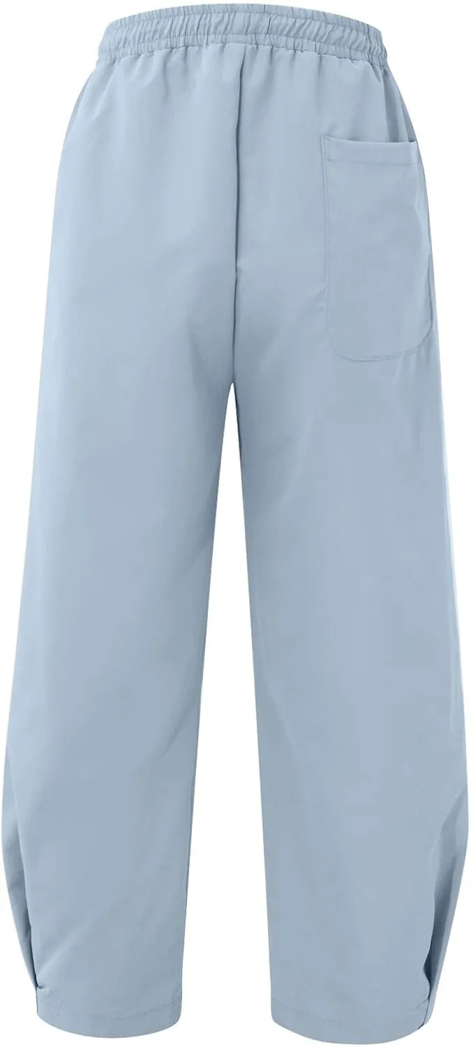 Mens Lightweight Linen Pants Solid Color Summer Sweatpants Lounge Classic Fit Beach Yoga Trousers Outdoor Joggers