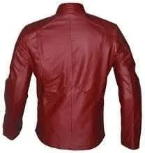 Mens Smallville Clark Kent Tom Welling Leather Superhero Jacket | S Logo Super Hero Faux Leather Jacket