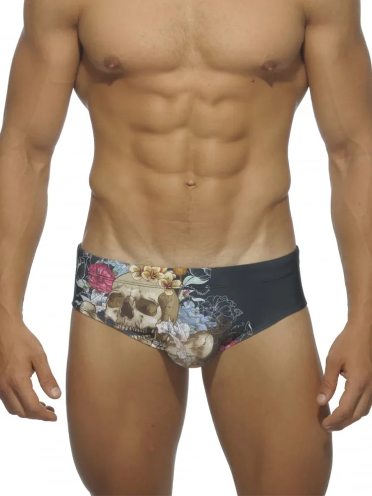 Men's Summer Printed Swim Briefs