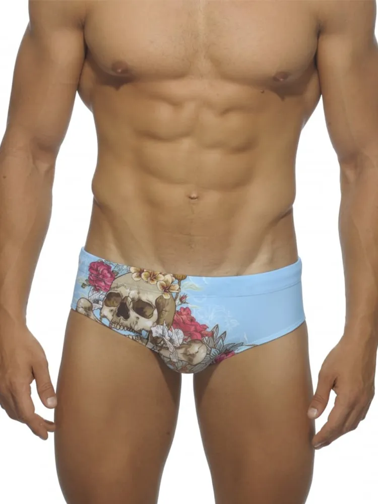 Men's Summer Printed Swim Briefs