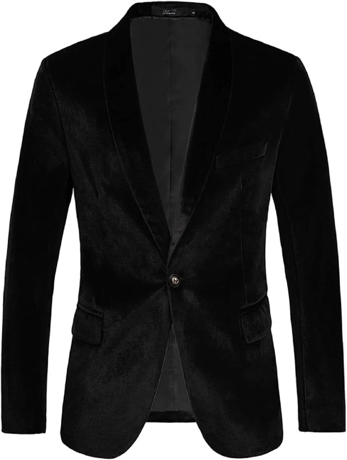 Men's Velvet Sport Coats Blazers Slim Fit Tuxedo Shawl Lapel Suits Blazer for Men Autumn Winter Spring
