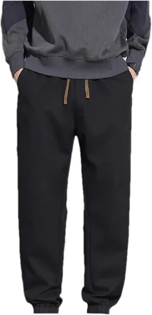 Mnjyihy Men's Casual Harem Pants Fashion Elastic Waist Drawstring Baggy Trousers Jogging Sweatpants