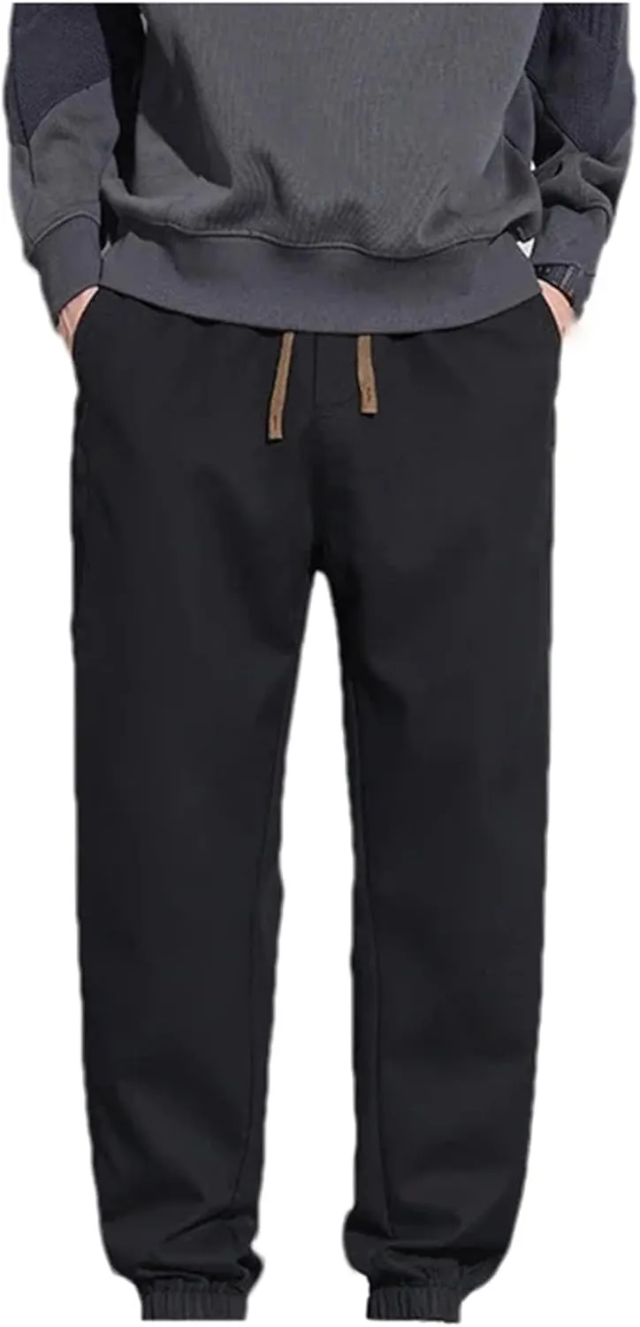 Mnjyihy Men's Casual Harem Pants Fashion Elastic Waist Drawstring Baggy Trousers Jogging Sweatpants