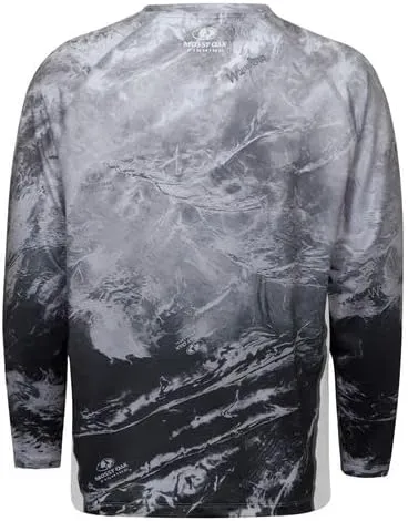 Mossy Oak Fishing Shirts for Men Long Sleeve with 40  UPF Sun Protection