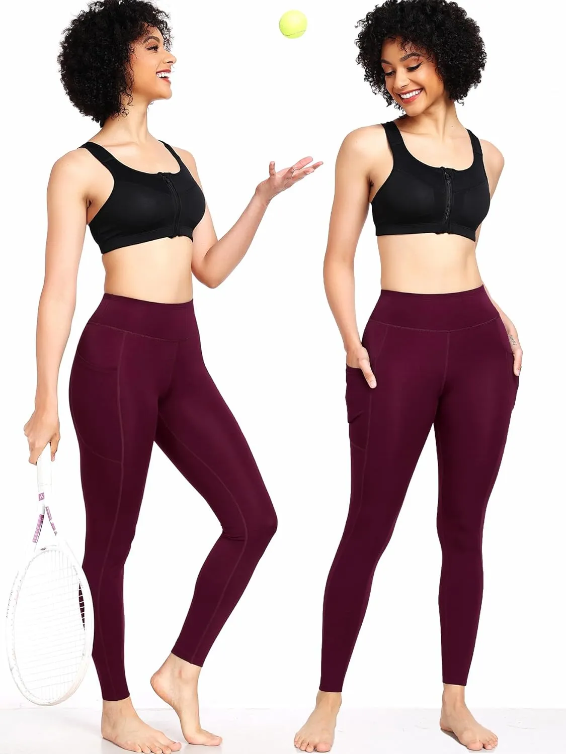NELEUS High Waist Running Workout Leggings for Yoga with Pockets
