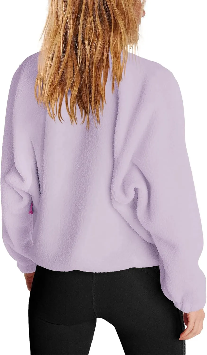 Nirovien Womens Fleece Pullover Long Sleeve Sherpa Jacket Button Down Fuzzy Sweatshirt Warm Outwear with Pockets