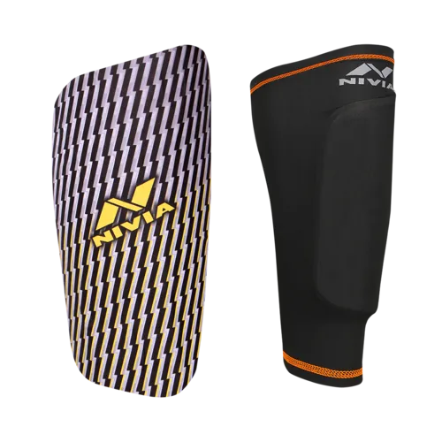 NIVIA Classic Carbonite with Sleeve Football Shin Guard
