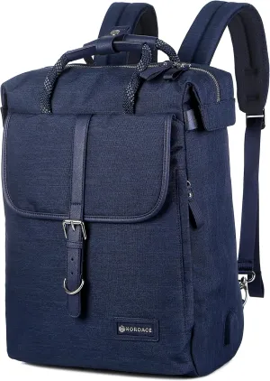 Nordace Comino Totepack with USB Charging Port, Water Resistant - Everyday Laptop Smart Backpack for Work, Business