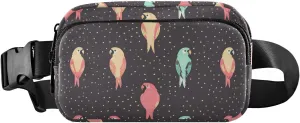 Parrots Pattern Fanny Pack Water Resistant, Women Men Waist Pack Sling Bag Purse for Travel Hiking