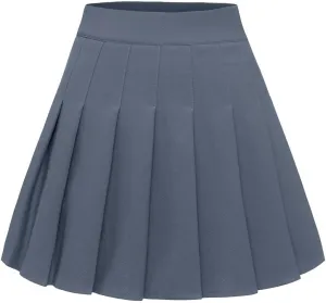 Pleated Skirts for Women Mini High Waist Skater Tennis Skirt A-line Cheerleader Skirt